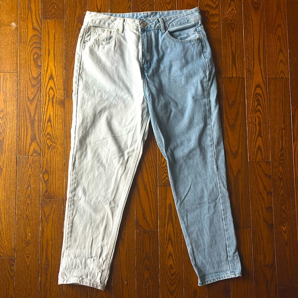 Duel Coloured Mom Jean - Picture 2 of 4